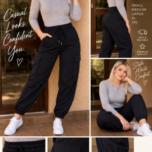 Black Cargo Pants