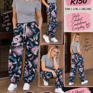 Pink Feather Bon Bon Pants