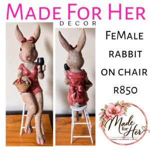 Decor - sassy red dress bunny