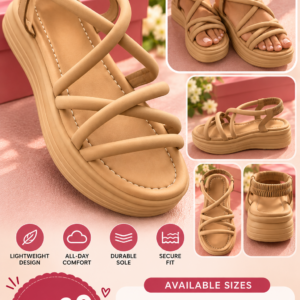 Beige Strap Sandals