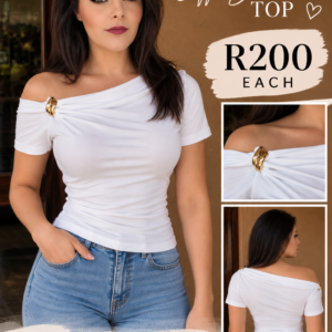 White off shoulder top