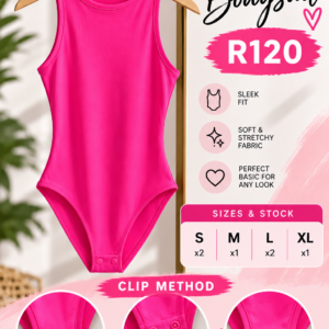 Fuchsia pink bodysuit